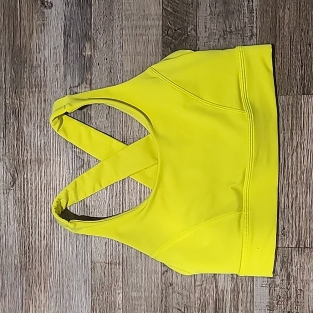 Lululemon Athletica| Neon Yellow/Green Sportsbra| Size 4